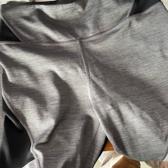 NIKE LEGGINGS Gray/Black -Woman Medium - Picture 15 of 16